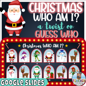 Who Am I - A Fun Christmas Question Game A Twist on Guess Who for