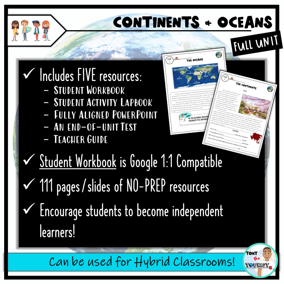 Continents Oceans Map Skills Unit Reading Passages Activities Powerpoint Test Made By Continents Oceans Map Skills Unit Reading Passages Activities Powerpoint Test Made By