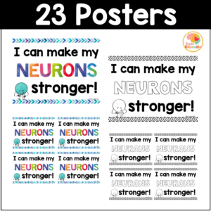 Growth Mindset Posters with Positive Affirmations Bulletin Board | Made ...