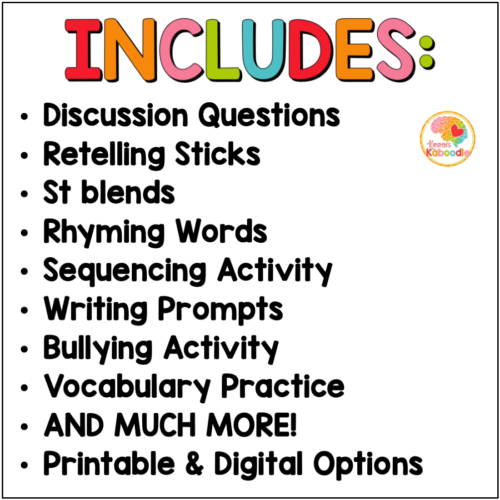 Stick and Stone Activities Retelling, Sequencing, and Writing