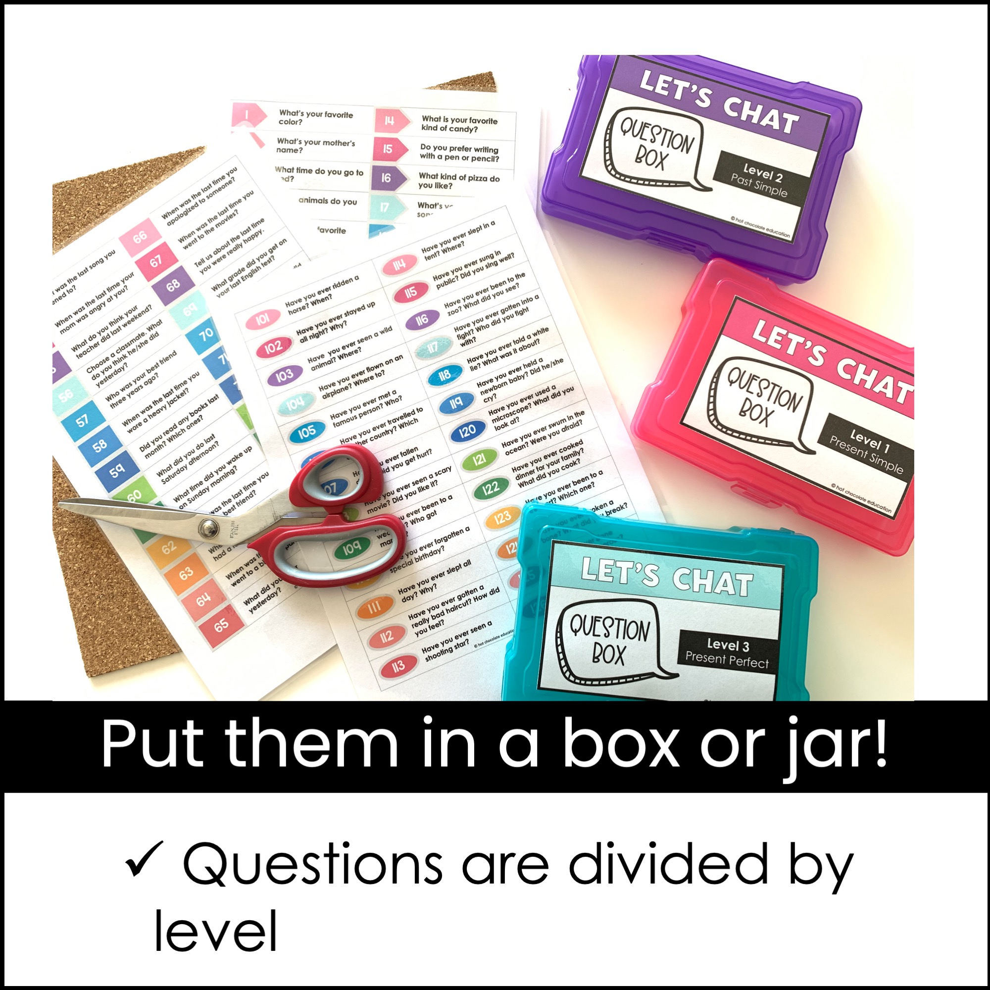 ESL Speaking Activity for Kids - Present and Past Tense Question ...