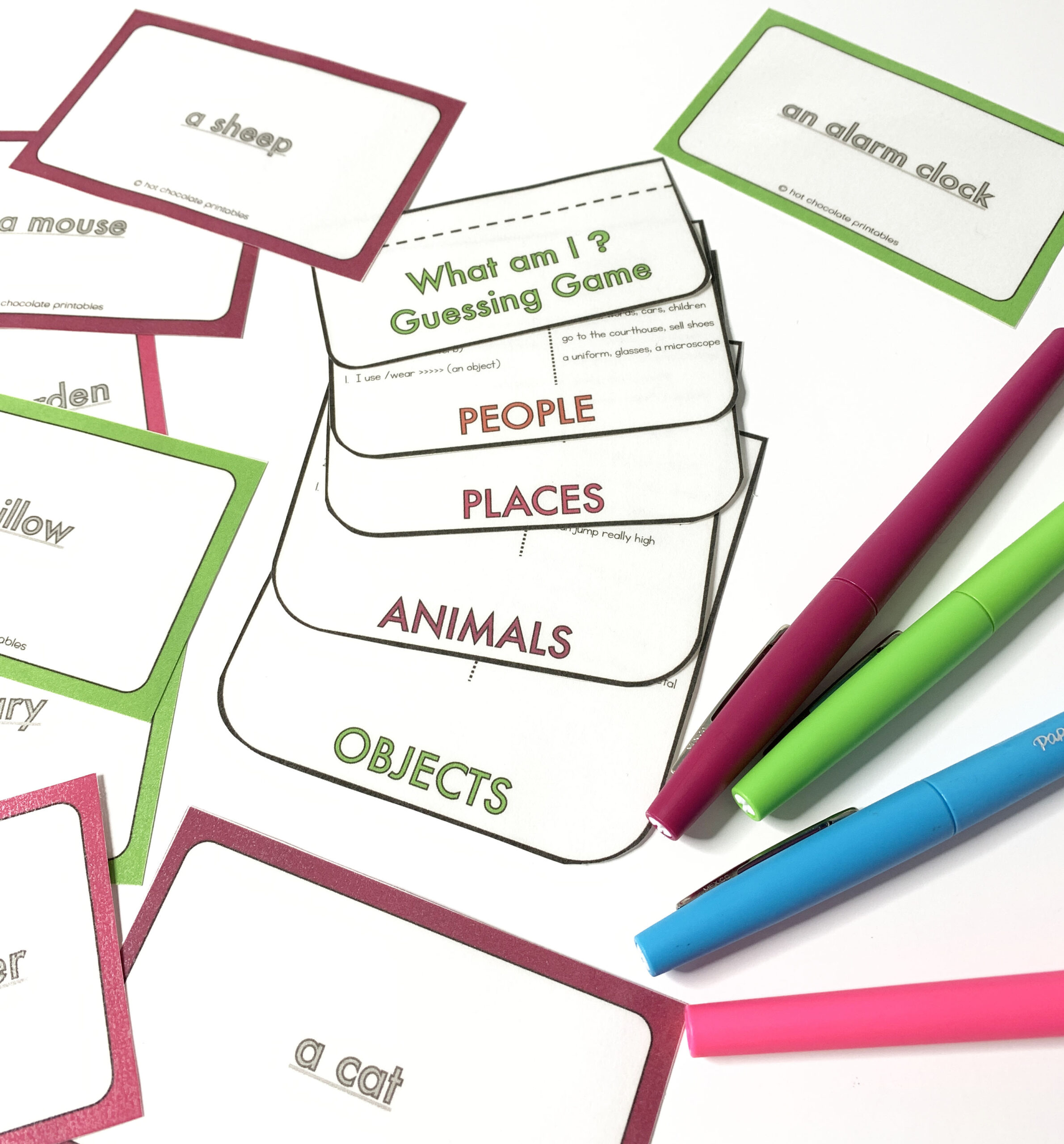 What Am I Guessing Game Objects Animals People Places Made 