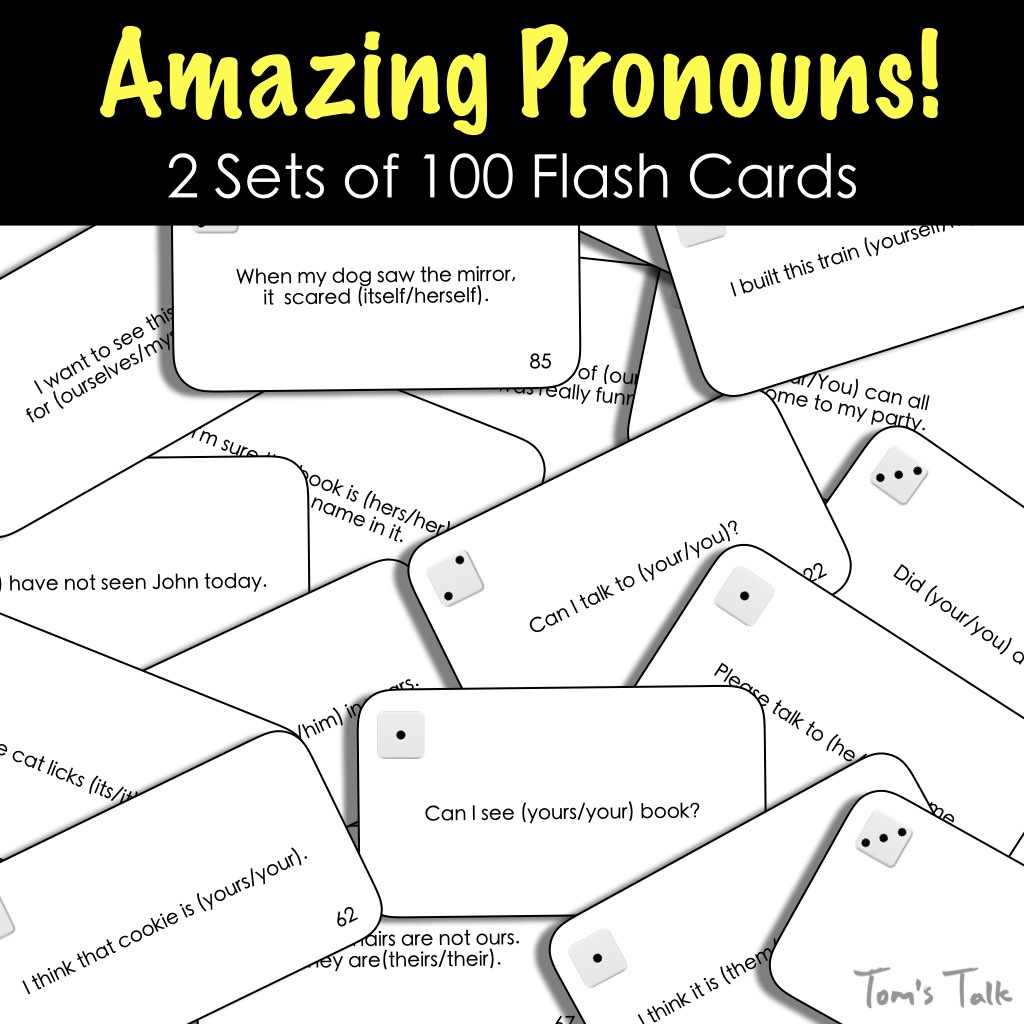 Amazing Pronouns! - Board Game, 200 Flash Cards, 10 Worksheets, and MORE! -  Made By Teachers