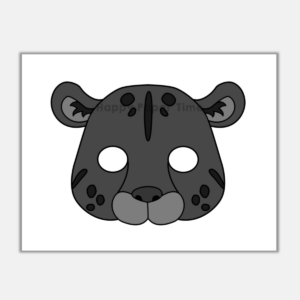 Black Panther Jaguar Paper Mask Jungle Printable Wild Animal Craft ...