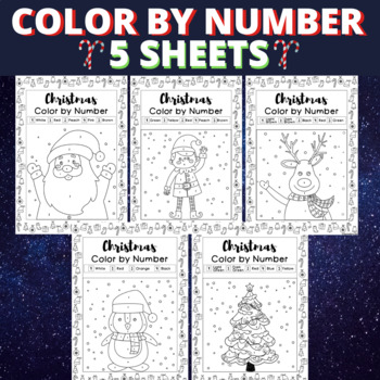 Christmas Activity No Prep Worksheets Black &amp; White Printables 10 ...