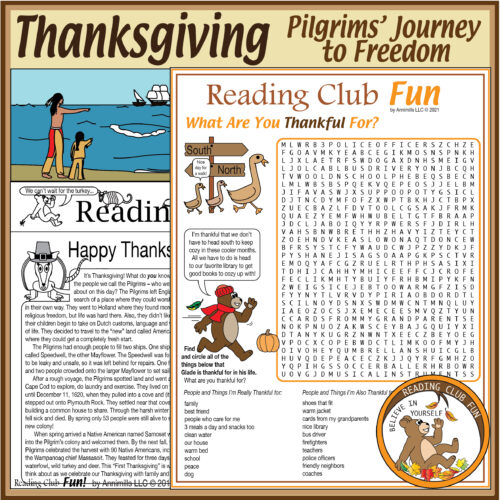 Thanksgiving Printable Puzzle Set: Pilgrims' Journey to Freedom | Made ...