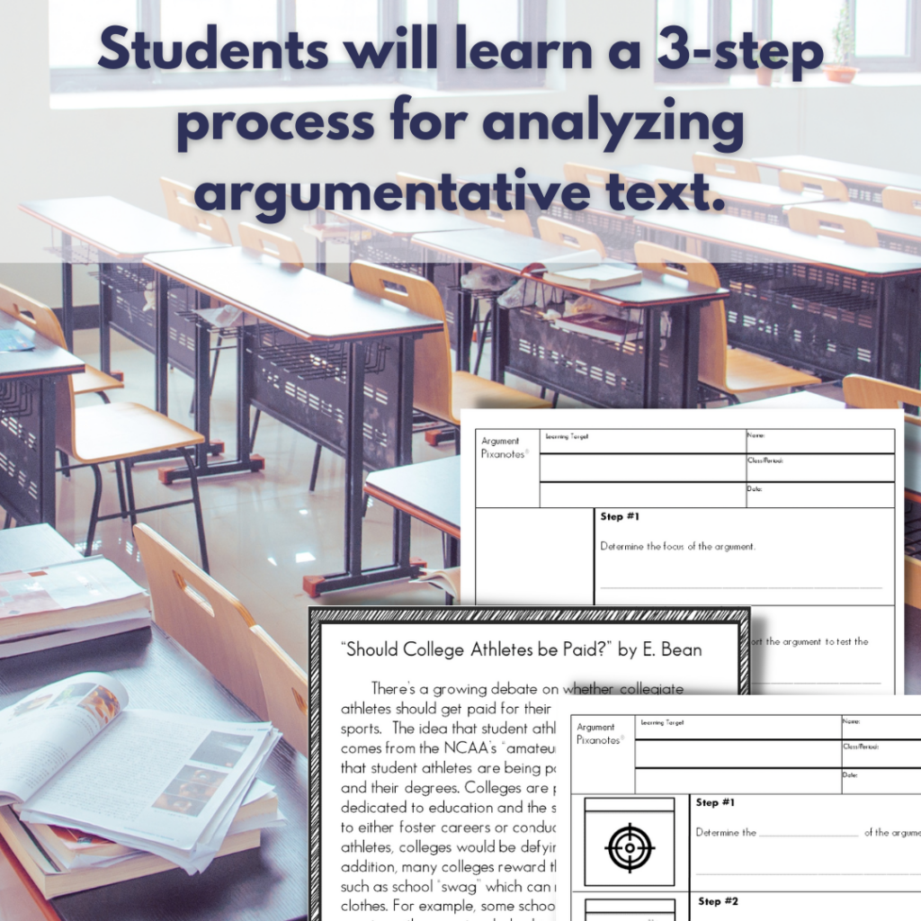 How To Analyze An Argument PRINTABLE Guided Notes Middle School Made By Teachers
