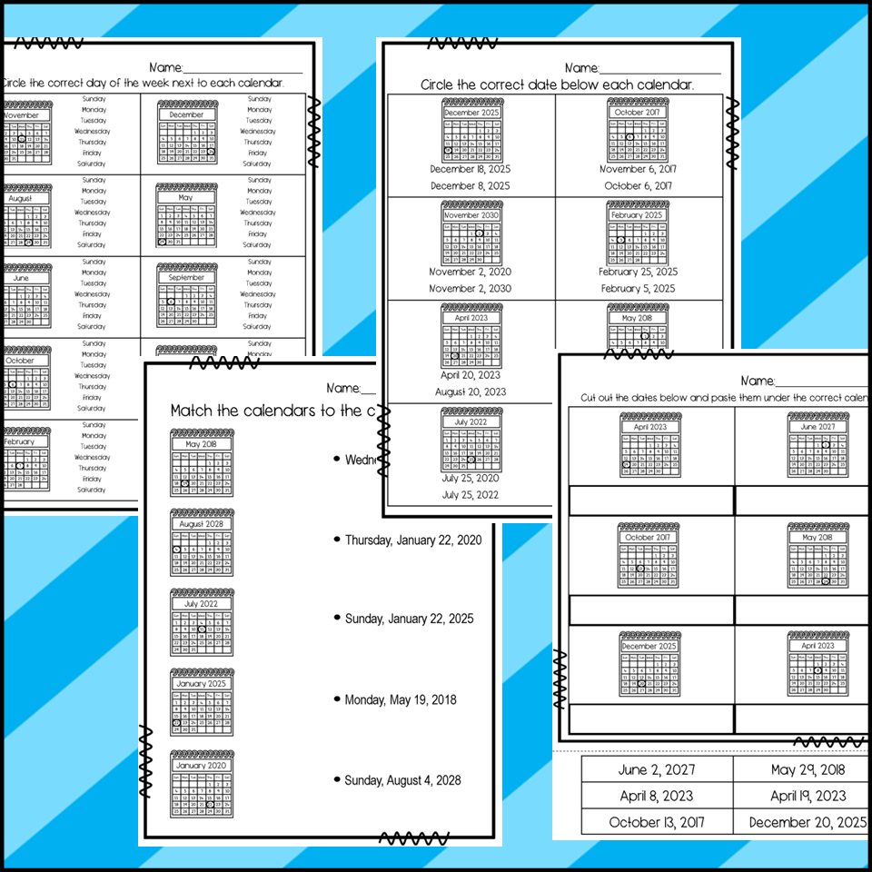 write-the-date-and-day-of-the-week-worksheets-sorts-made-by-teachers