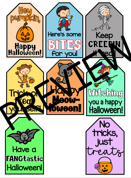 No Prep Printable Halloween Treat Labels! | Made By Teachers