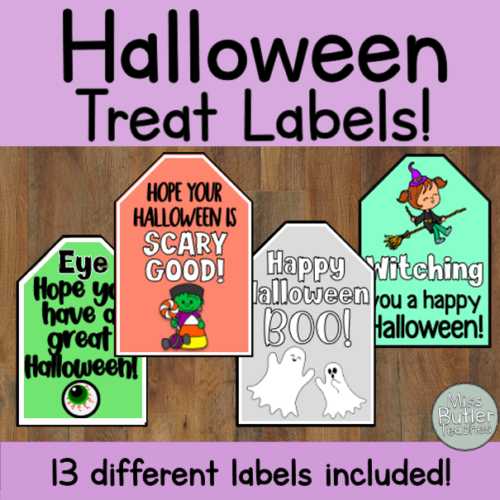 No Prep Printable Halloween Treat Labels Made By Teachers No prep printable halloween treat labels made by teachers