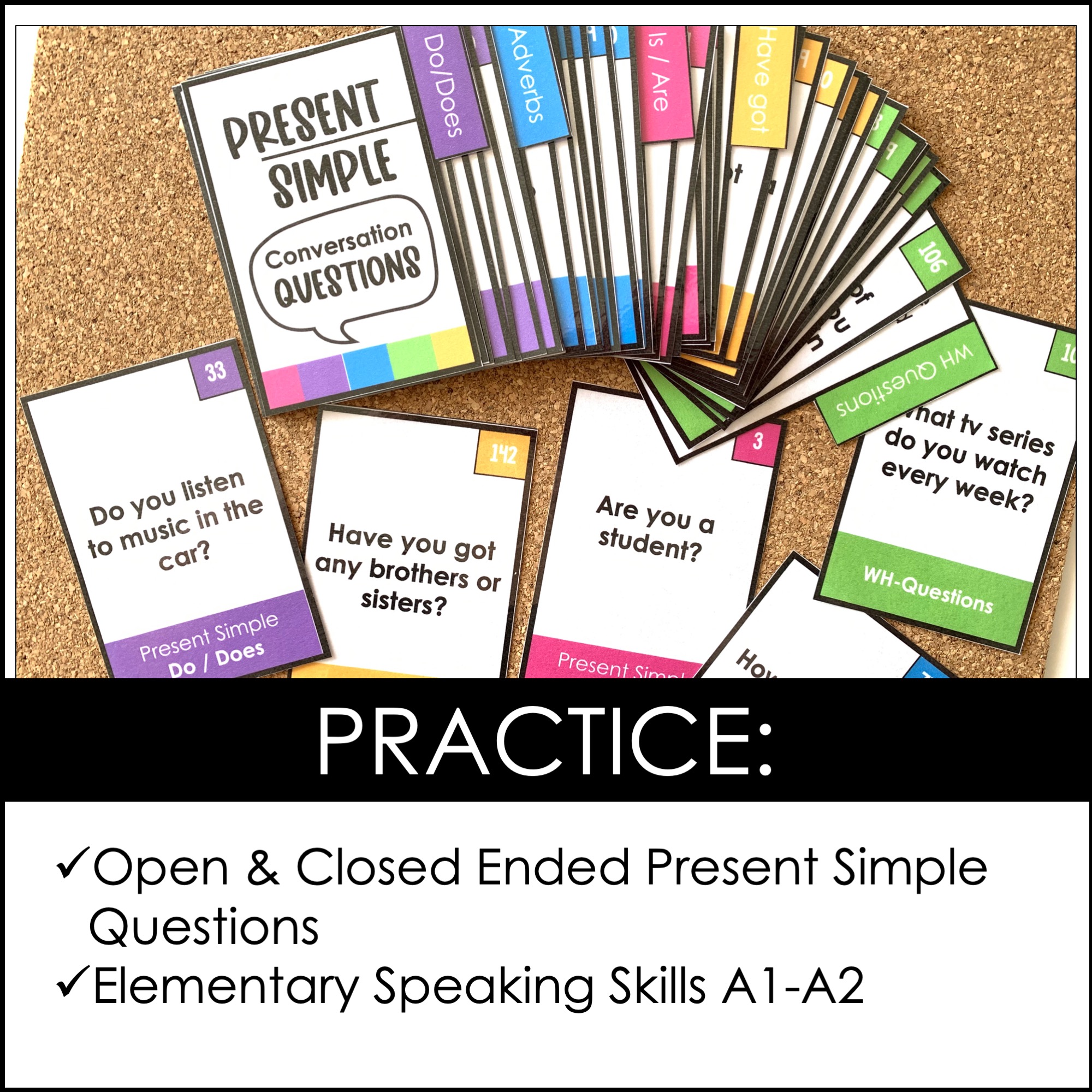 ESL Conversation Cards - Present Simple - Made By Teachers