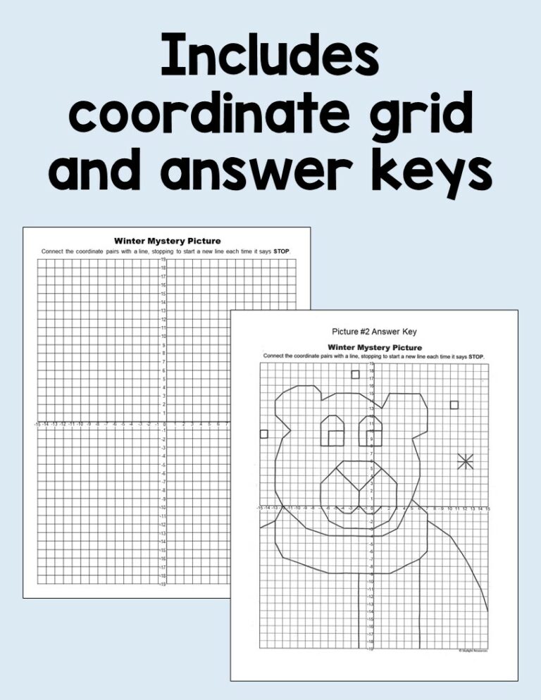Graphing In Coordinate Plane 4 Quadrants Printable