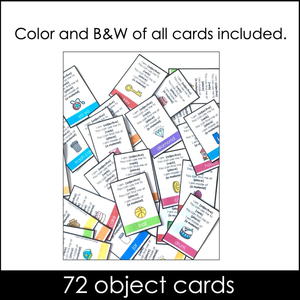 What NOUN am I? Guessing Game for Kids - Using Descriptive Language ...