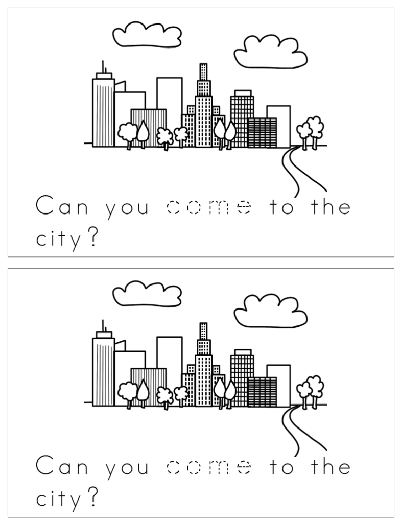 Sight Word Practice Book for the High Frequency Word COME Print and ...