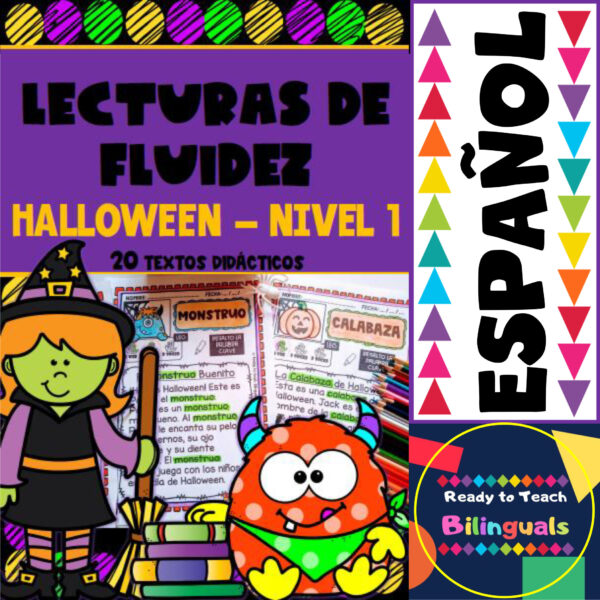 Reading Fluency Passages in Spanish HALLOWEEN 20 Passages Made By