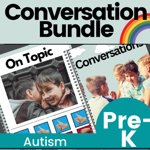 Beginning Conversation Skills Mini Unit for Preschool & Early Elementary Autism Made By Teachers
