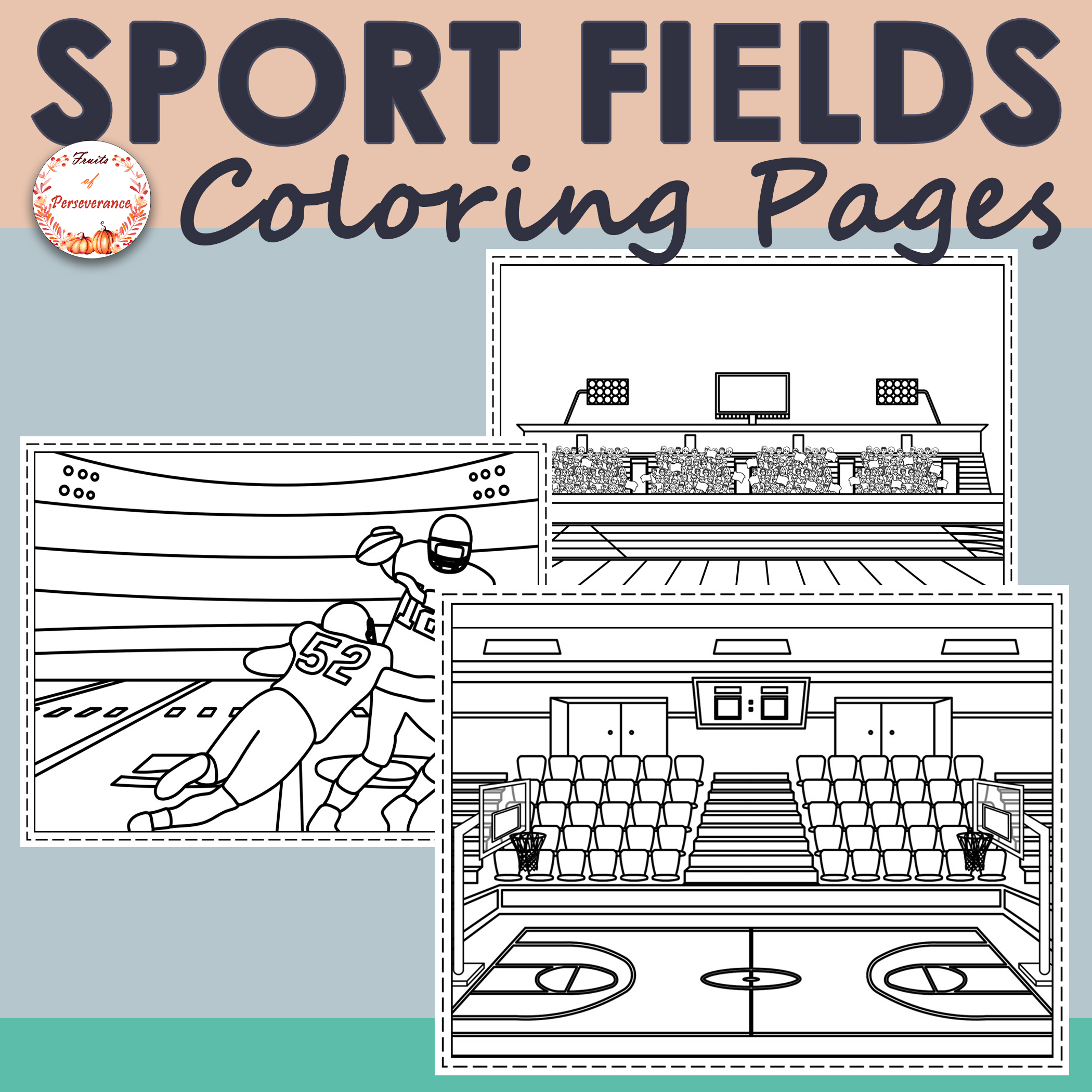 Sport Fields and Events Coloring Pages | Made By Teachers