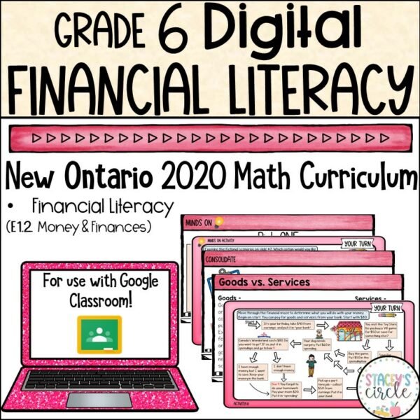 Grade 6 NEW Ontario Math Financial Literacy Digital Google Slides ...