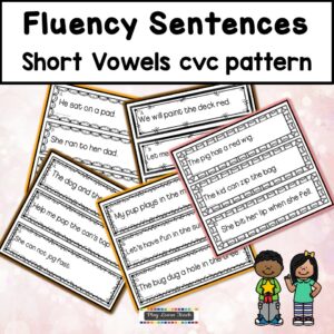 Reading Fluency Sentences CVC