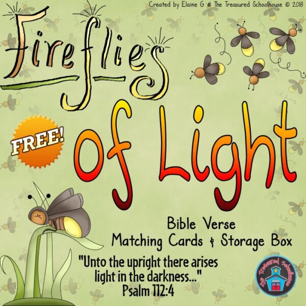 Light Memory Verse Matching Cards & Box {FREEbie} | Made By Teachers