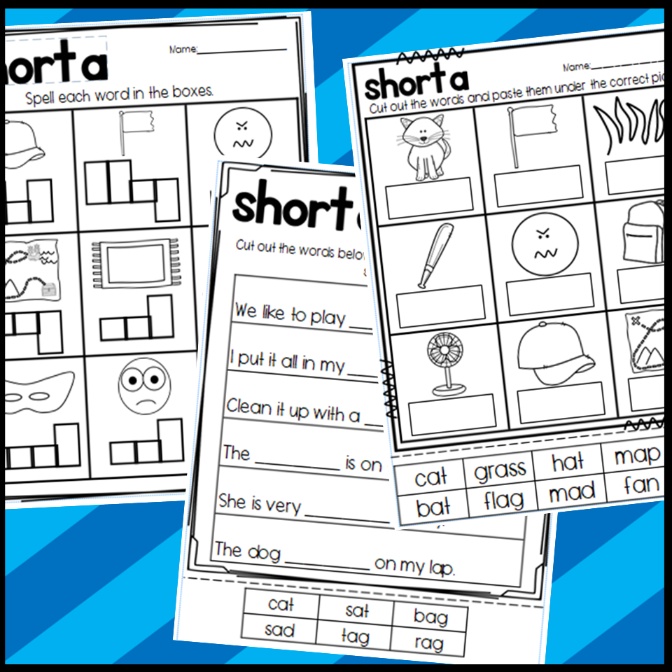 Short A Worksheets: Sorts Cloze Read and Draw and More Made By Short A Worksheets: Sorts Cloze Read and Draw and More Made By