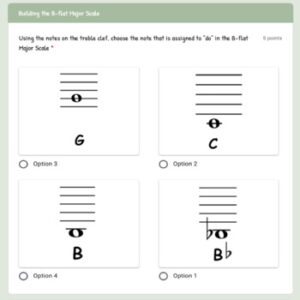 Google Classroom DIGITAL Music Theory Lesson 34: The B-flat and D Major ...