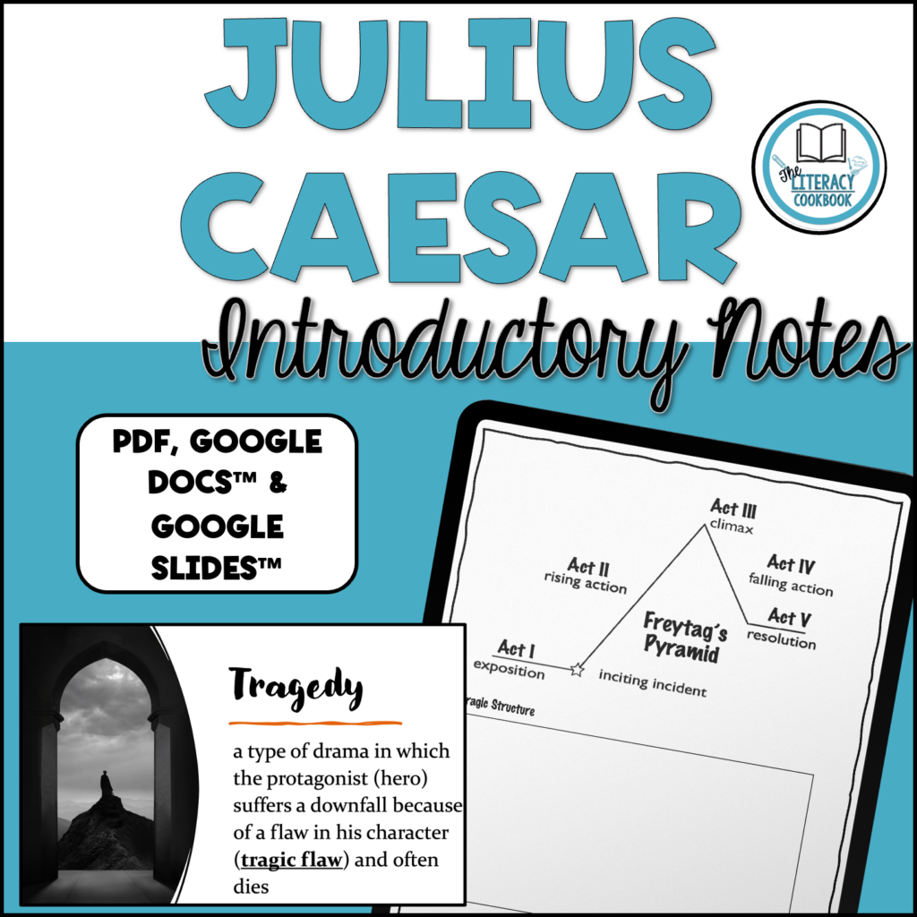 Julius Caesar & Tragedy Introduction Background Notes & NoteTaking Guide Made By Teachers
