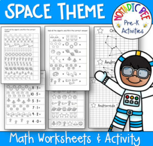 Space Themed Math Activity Sheets | Made By Teachers
