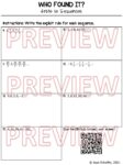 Writing Rules for Sequences Clue Mystery Activity - Made By Teachers