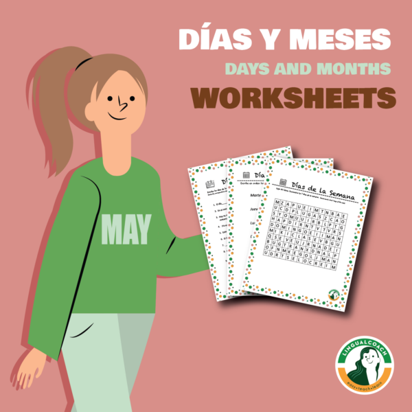 Spanish Days of the week and months Worksheets. (Días de la semana y ...