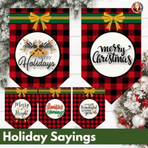 Holiday Christmas Banner Pennants for Bulletin Board and Party | Made ...