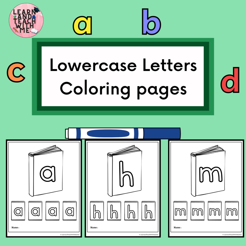 Alphabet Coloring Pages Lowercase Letters Worksheets | Made By Teachers