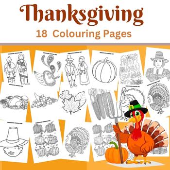 Thanksgiving Printable Coloring 17 Pages for Kids, ( November coloring