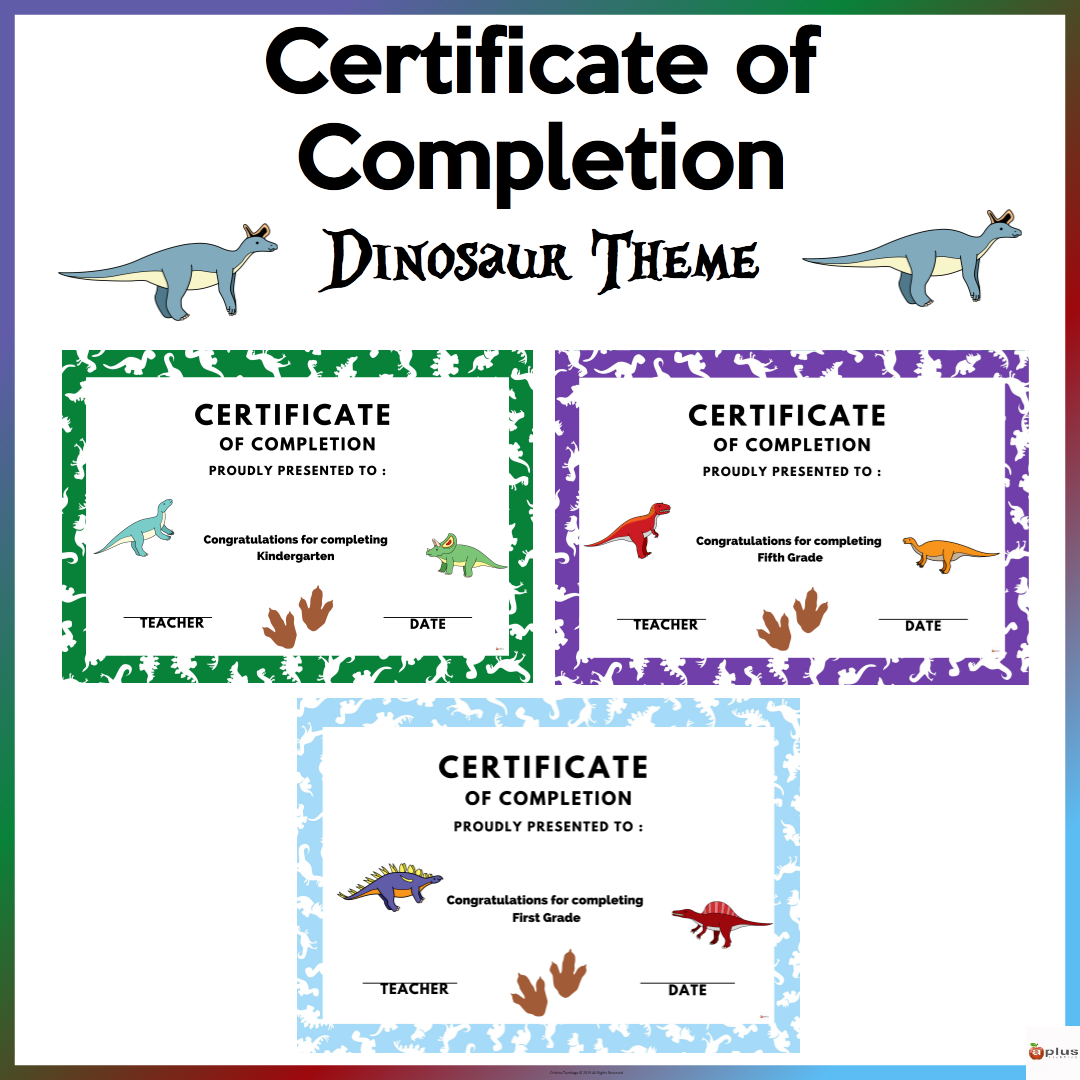 editable-certificate-of-completion-dinosaur-theme-made-by-teachers for Adopt A Dinosaur Free Printable Editable Certificate of Completion Dinosaur Theme | Made By Teachers for Adopt A Dinosaur Free Printable