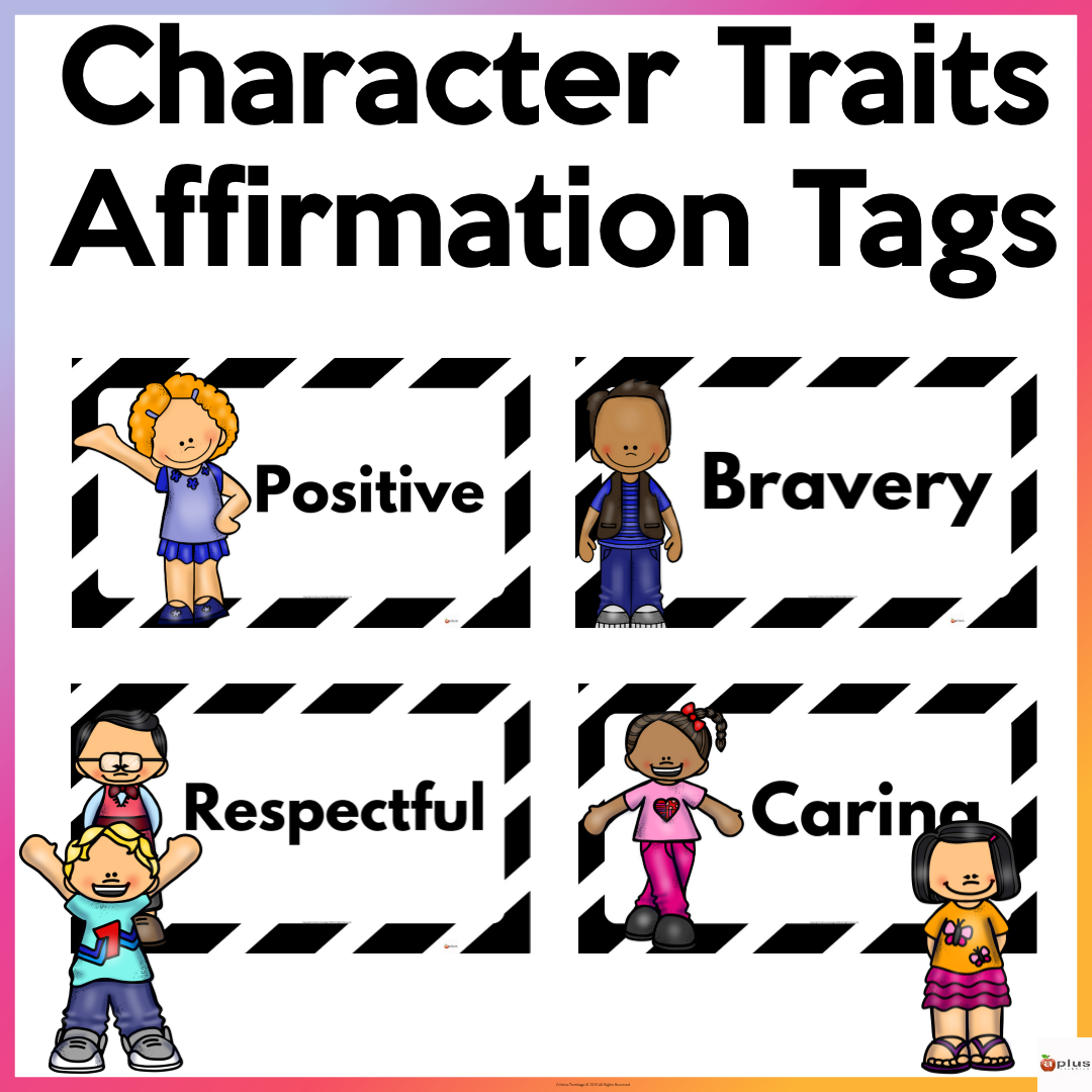 Character Traits Affirmation Tags