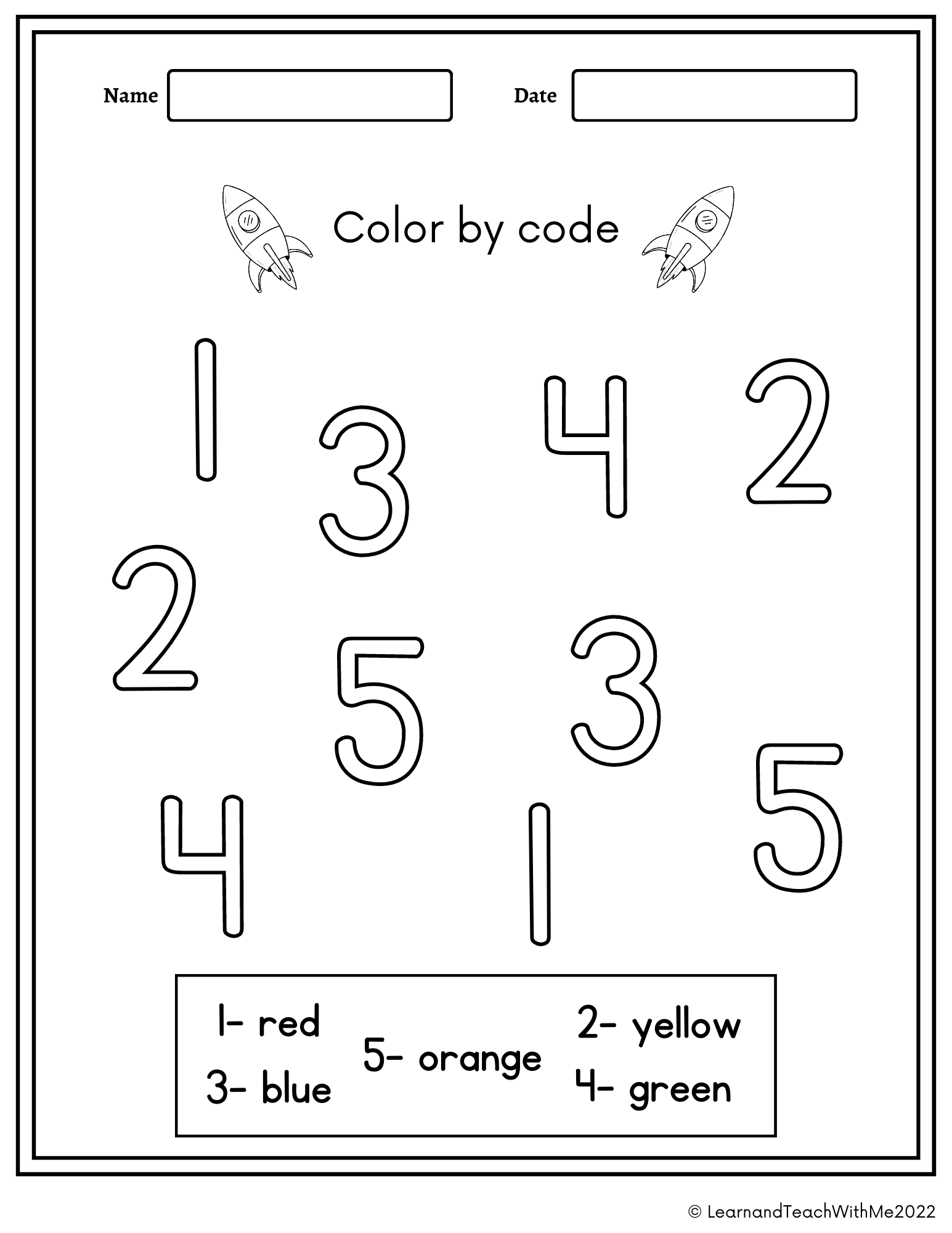 Number 1 10 worksheets made by teachers