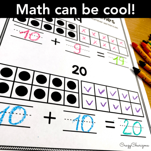 Teen Numbers Practice with Ten Frame Addition Worksheets - Made By Teachers