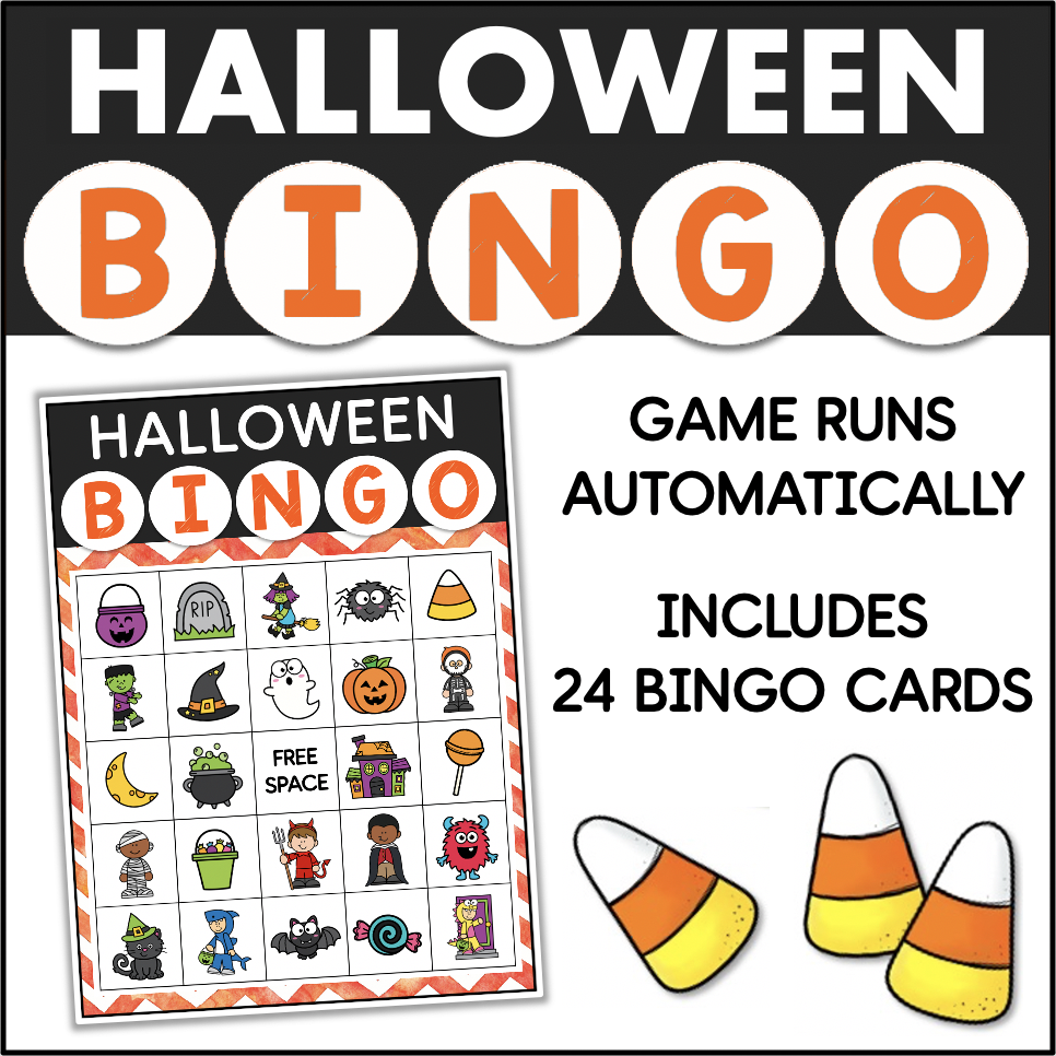 HALLOWEEN Bingo Game for Powerpoint Made By Teachers