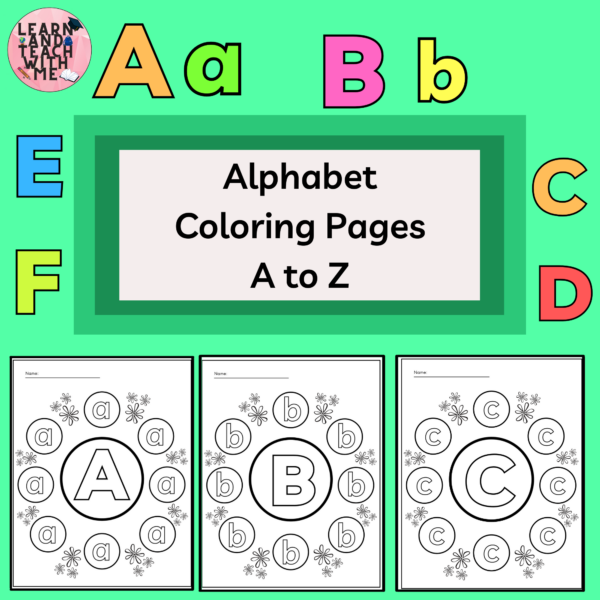 Alphabet Coloring Pages Lowercase Letters Made By Teachers