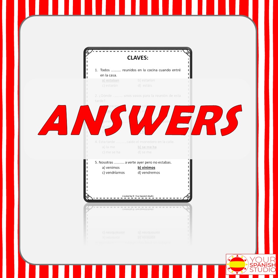 QUICK SPANISH GRAMMAR QUIZ 1 TEST R PIDO DE GRAM TICA NIVEL INTERMEDIO Quick spanish grammar quiz 1 test r pido de gram tica nivel intermedio