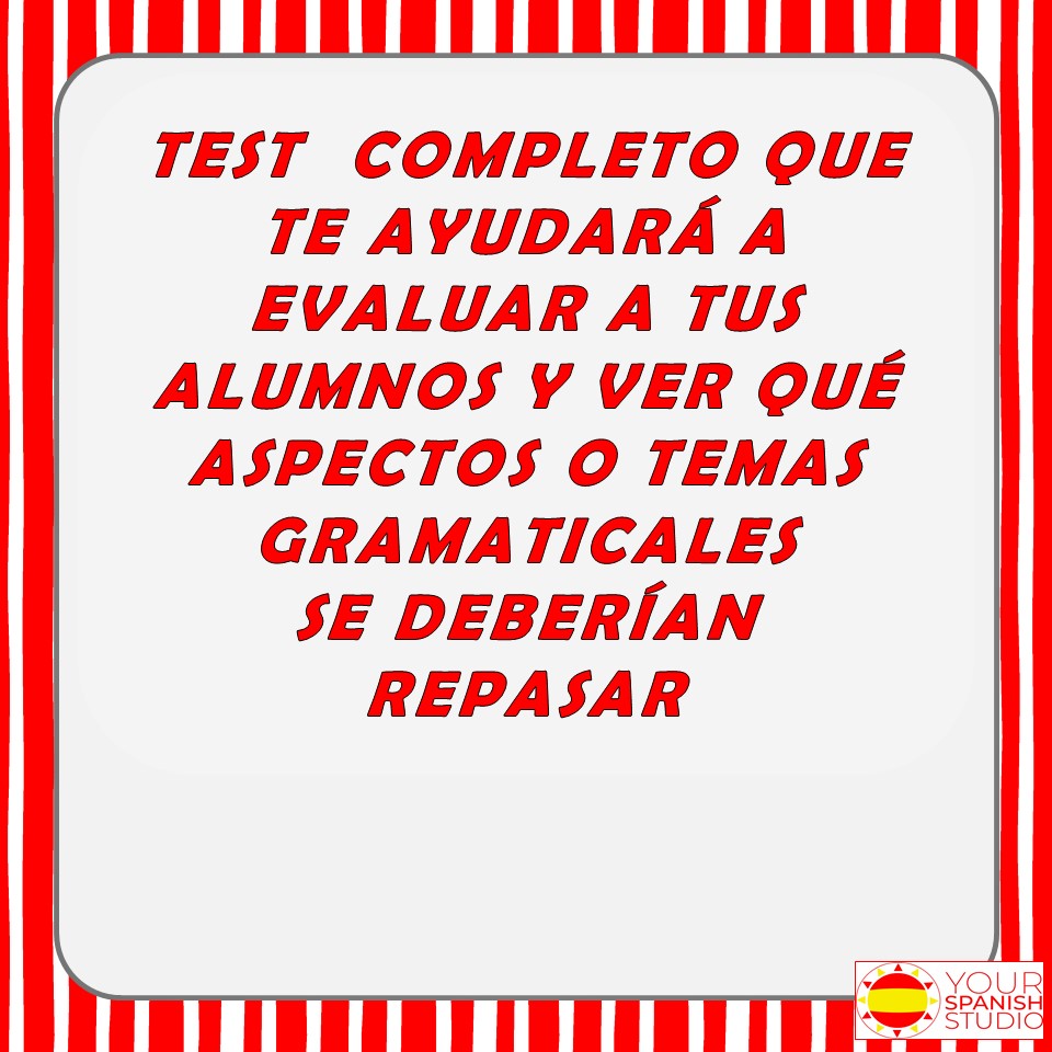 QUICK SPANISH GRAMMAR QUIZ 1 TEST R PIDO DE GRAM TICA NIVEL INTERMEDIO Quick spanish grammar quiz 1 test r pido de gram tica nivel intermedio
