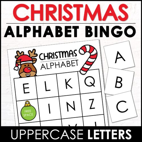 Christmas Alphabet Fluency BINGO - Uppercase Letters Only | Made By ...