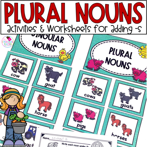 Singular and Plural Nouns First Grade Grammar Made By Teachers