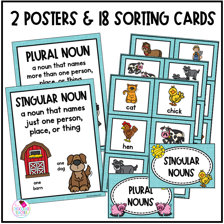 Singular and Plural Nouns First Grade Grammar Made By Teachers