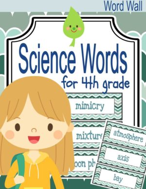Fourth Grade Science Words for Word Walls - Made By Teachers