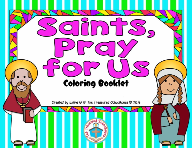 Saints Coloring Book | Made By Teachers