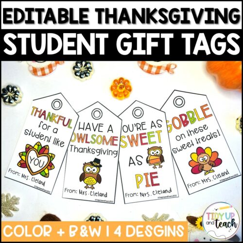 Free Thanksgiving Gift Tags | Made By Teachers
