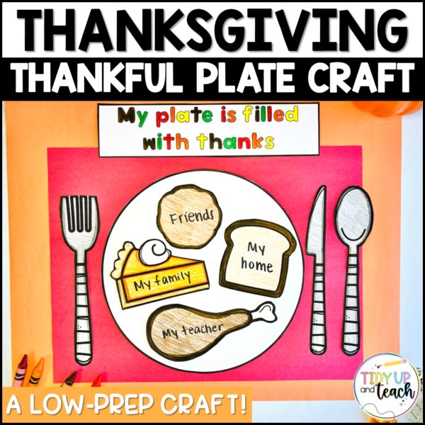 Thanksgiving placemat craft made by teachers