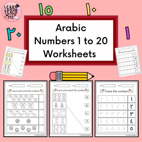Numbers 1-20 Worksheets black & white and color - Made By Teachers
