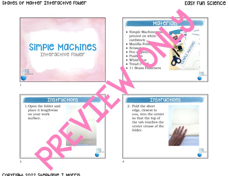 Simple Machines Interactive Folder - Made By Teachers